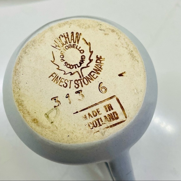 Buchan Thistleware Scotland Stoneware Open Sugar & Creamer Set 312 W and 313 6 - Picture 8 of 10